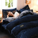 Jogo Completo de Roupas de Cama em Veludo Home™
