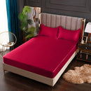 Conjunto Sleep Luxury™ de Lençol + Fronhas em Cetim / Ganhe Um Cobre Leito em Cetim de Brinde!