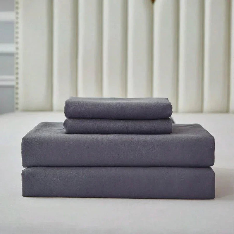 Jogo de Cama SleepGuardian 4Pcs / Conforto Impermeável e Elegância em Quatro Peças para Noites Tranquilas!