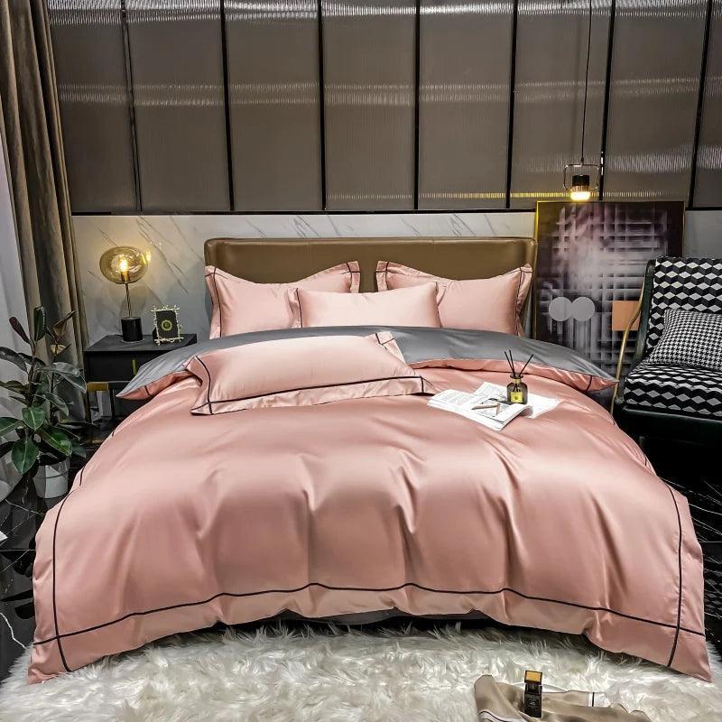 Jogo de Cama DreamLux™  Em Algodão Egípcio 600 Fios