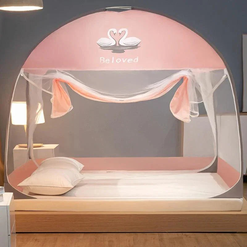 Mosquiteiro Santorini™ Luxo Suave / O Refúgio Premium e Respirável que Você Precisa!