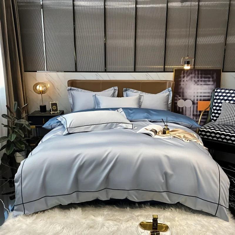 Jogo de Cama DreamLux™  Em Algodão Egípcio 600 Fios
