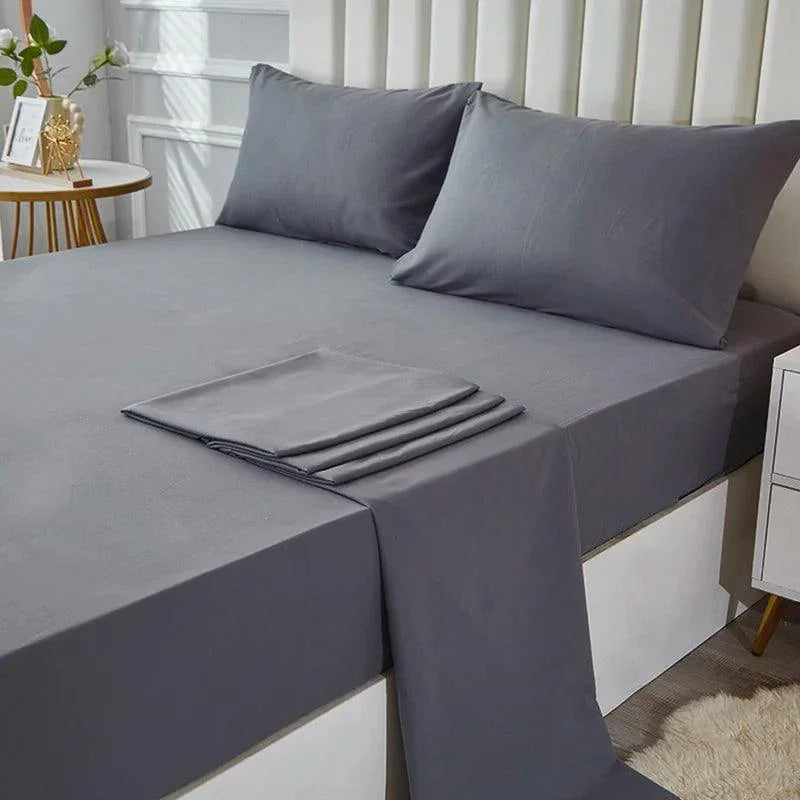Jogo de Cama SleepGuardian 4Pcs / Conforto Impermeável e Elegância em Quatro Peças para Noites Tranquilas!