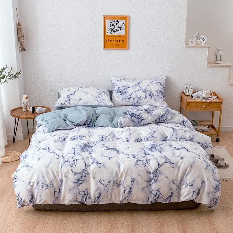 Jogo de Cama Marble Dreams - Edredom + Fronhas /  Deixe seu quarto parecer com um palácio com o jogo de cama Marble Dreams