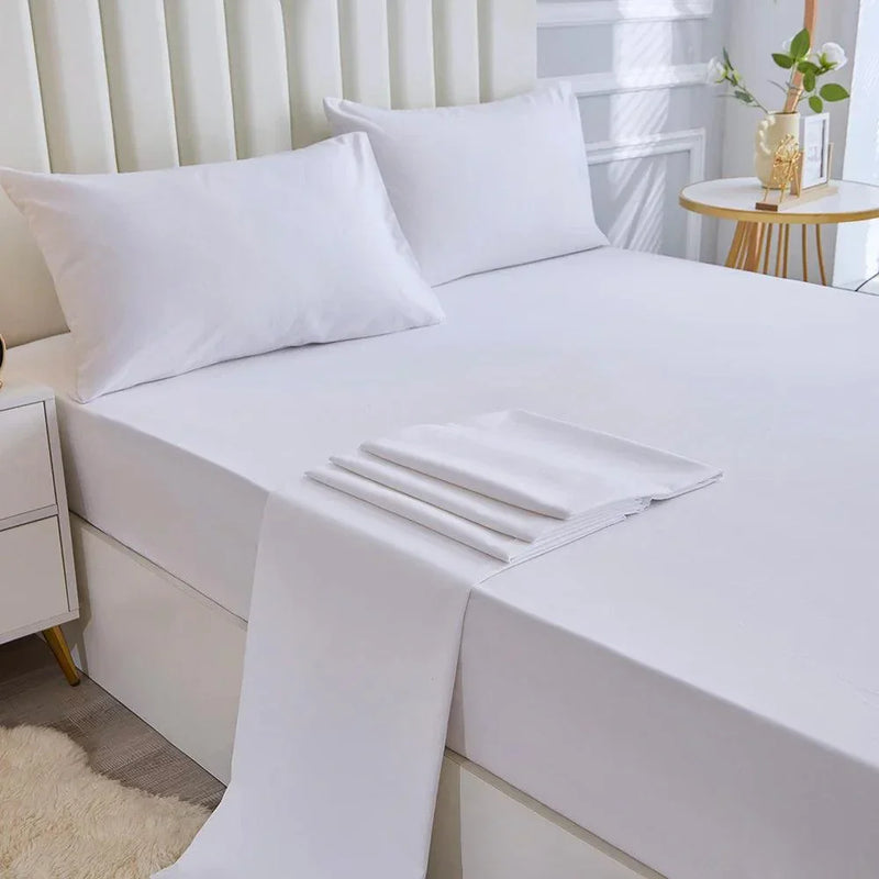 Jogo de Cama SleepGuardian 4Pcs / Conforto Impermeável e Elegância em Quatro Peças para Noites Tranquilas!