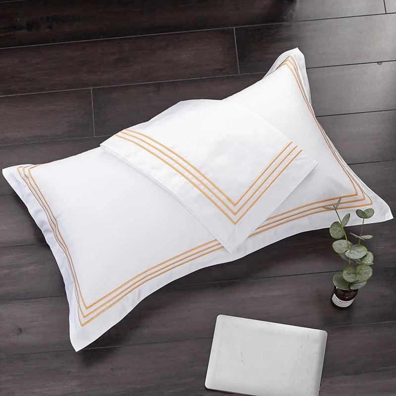 Jogo de Cama Aura de Alexandria™ - Conjunto de Cama em Algodão Egípcio, 4 Peças