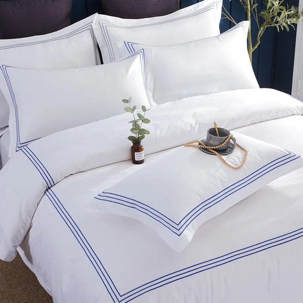 Jogo de Cama Aura de Alexandria™ - Conjunto de Cama em Algodão Egípcio, 4 Peças