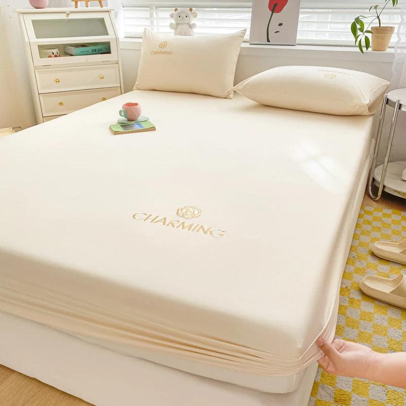 Jogo de Cama CharmeSoberano™ 600 Fios - Algodão Egípcio e Elegância Noturna!