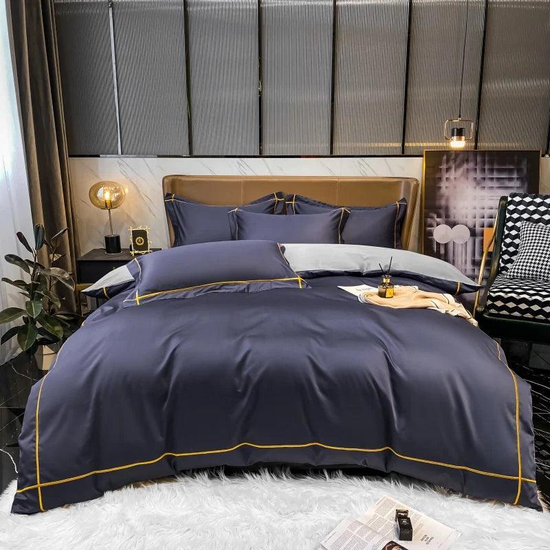 Jogo de Cama DreamLux™  Em Algodão Egípcio 600 Fios