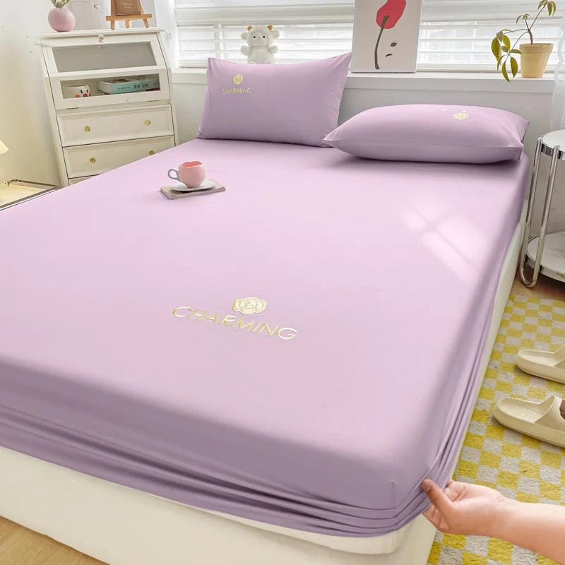 Jogo de Cama CharmeSoberano™ 600 Fios - Algodão Egípcio e Elegância Noturna!