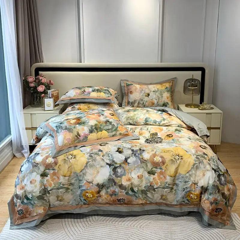 Jogo de Cama Gaia em Algodão Egípcio - Conforto Supremo e Elegância em Tons Terrosos!
