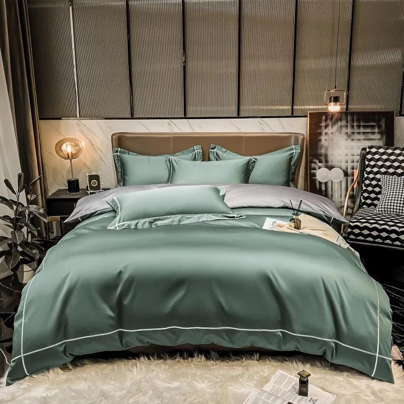 Jogo de Cama DreamLux™  Em Algodão Egípcio 600 Fios