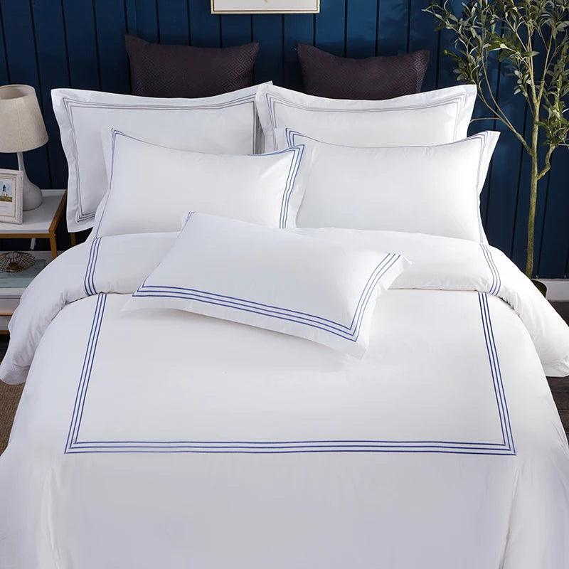 Jogo de Cama Aura de Alexandria™ - Conjunto de Cama em Algodão Egípcio, 4 Peças