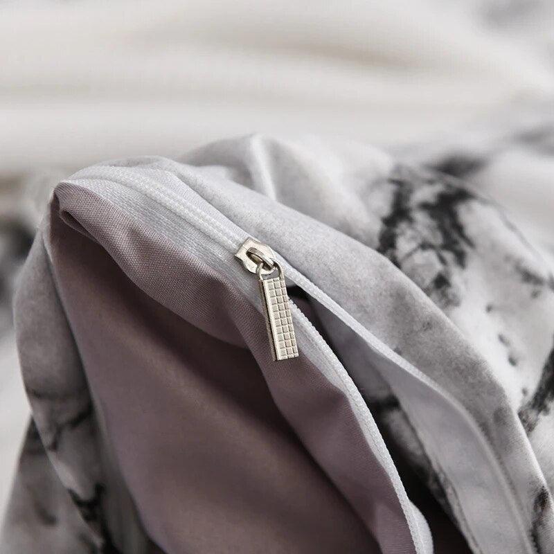 Jogo de Cama Marble Dreams - Edredom + Fronhas /  Deixe seu quarto parecer com um palácio com o jogo de cama Marble Dreams