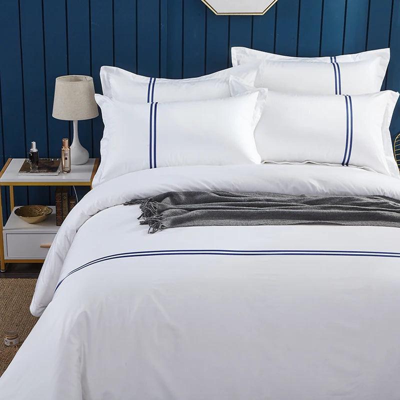 Jogo de Cama Aura de Alexandria™ - Conjunto de Cama em Algodão Egípcio, 4 Peças