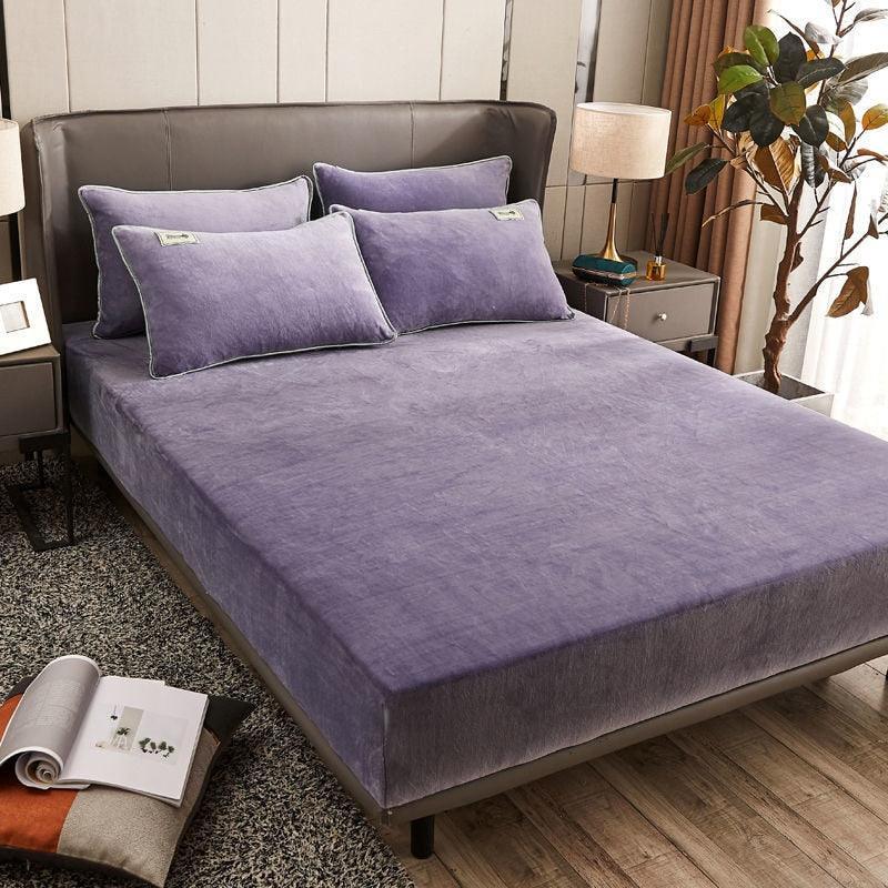 Conjunto Calme™ de Lençol + Fronhas em Veludo Super Macio